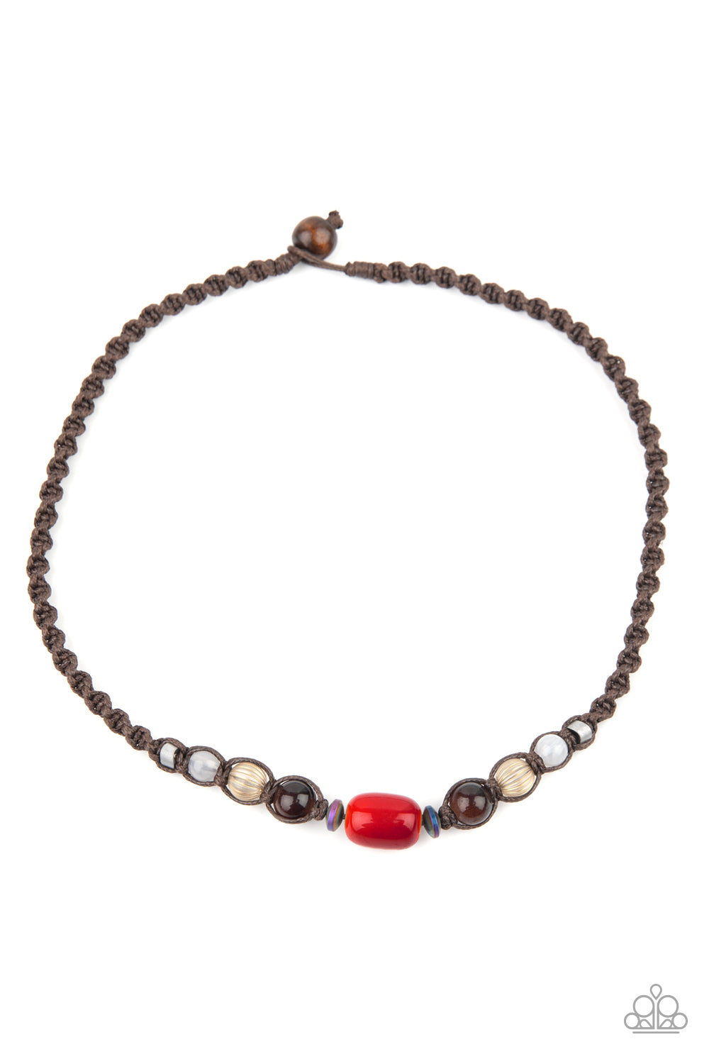 Put Up A BEACHFRONT - Red Urban Necklace