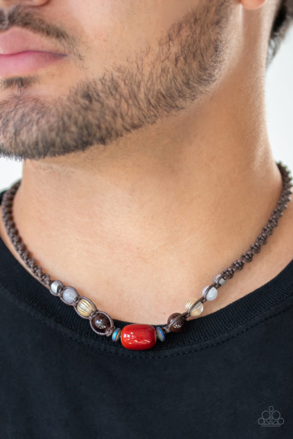 Put Up A BEACHFRONT - Red Urban Necklace