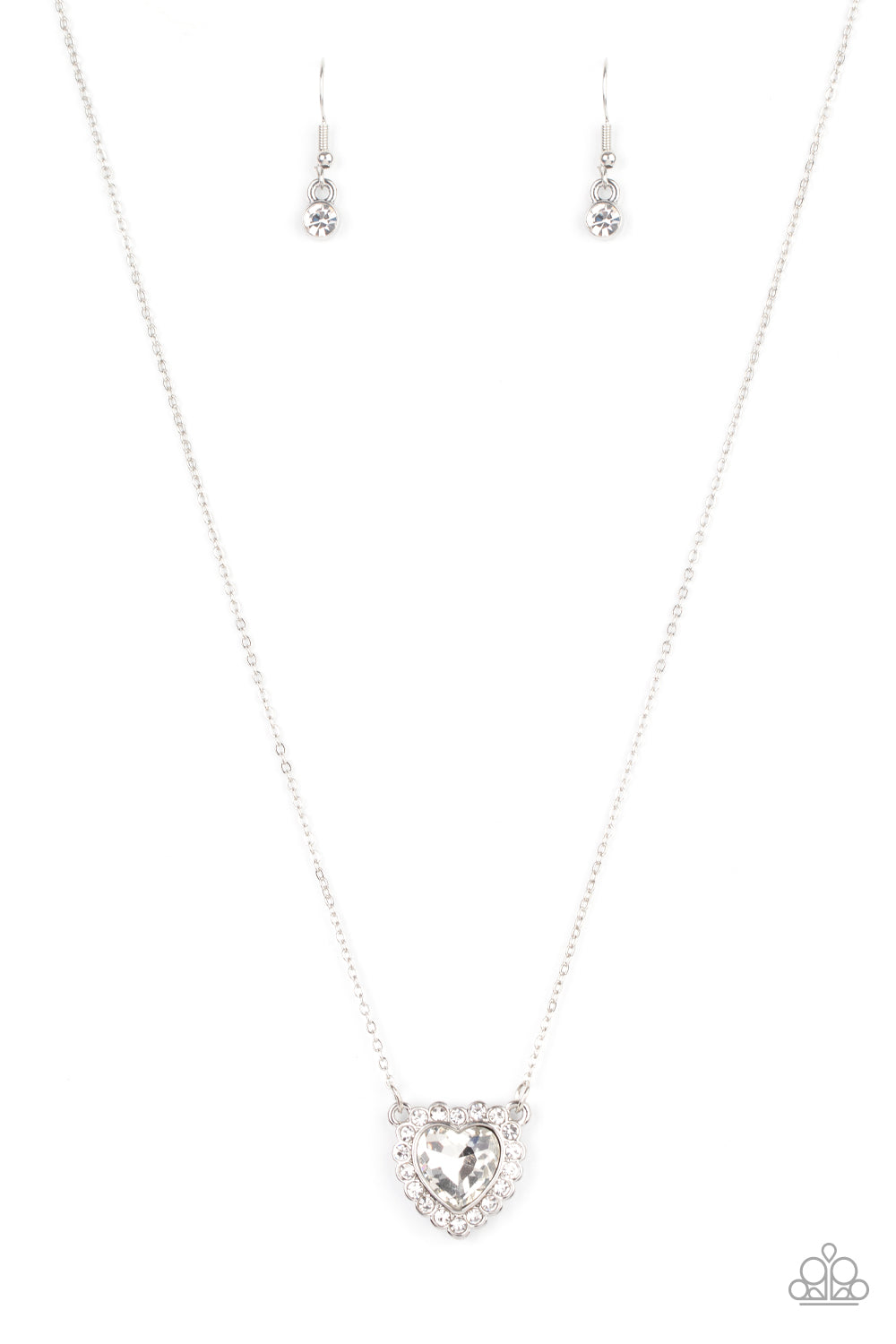 Out of the GLITTERY-ness of Your Heart - White Necklace