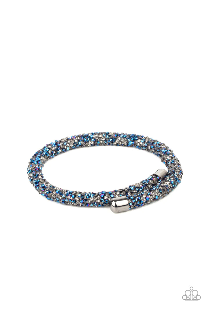 Roll Out The Glitz - Multi Coil Bracelet