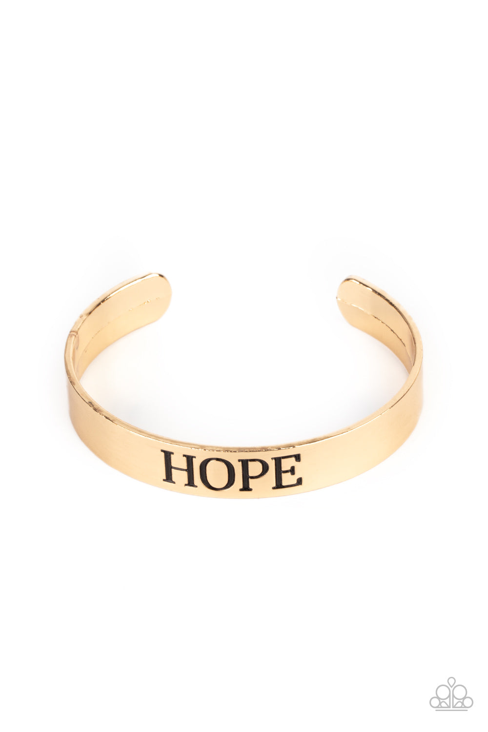 Hope Makes The World Go Round - Gold Bracelet (Inspirational)