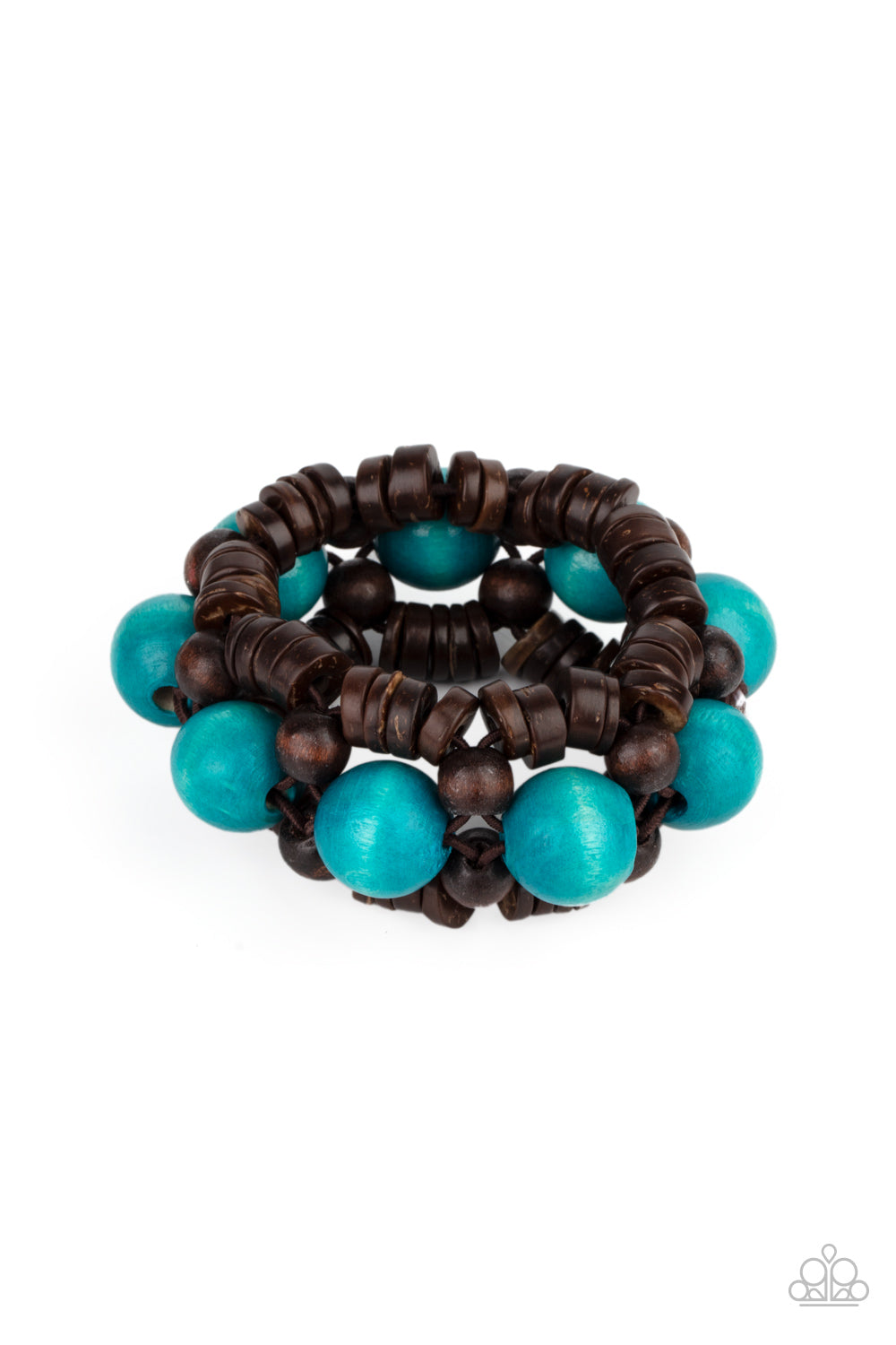 Tropical Temptations - Blue Wood Bracelet