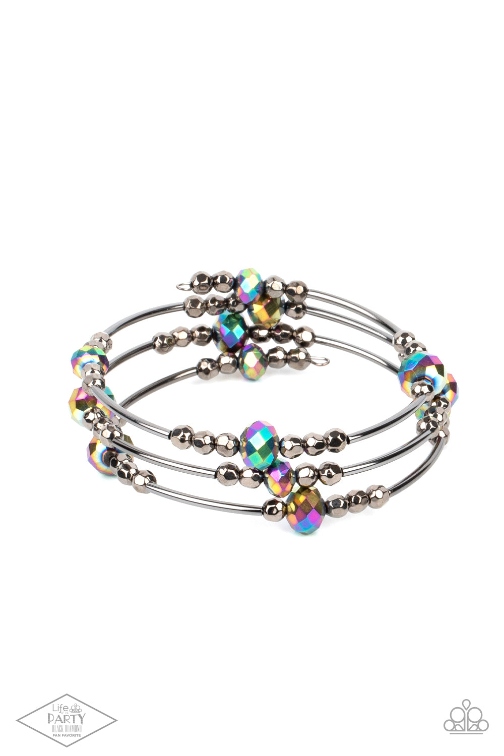 Showy Shimmer - Multi Coil Bracelet (LOP)