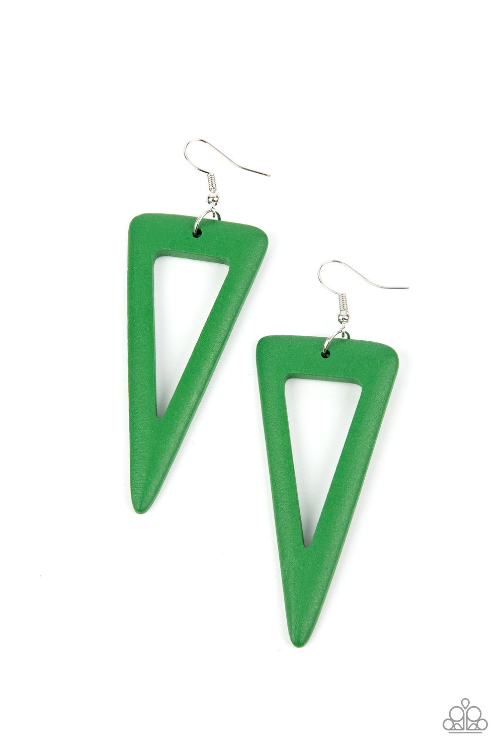 Bermuda Backpacker - Green Wood Earring