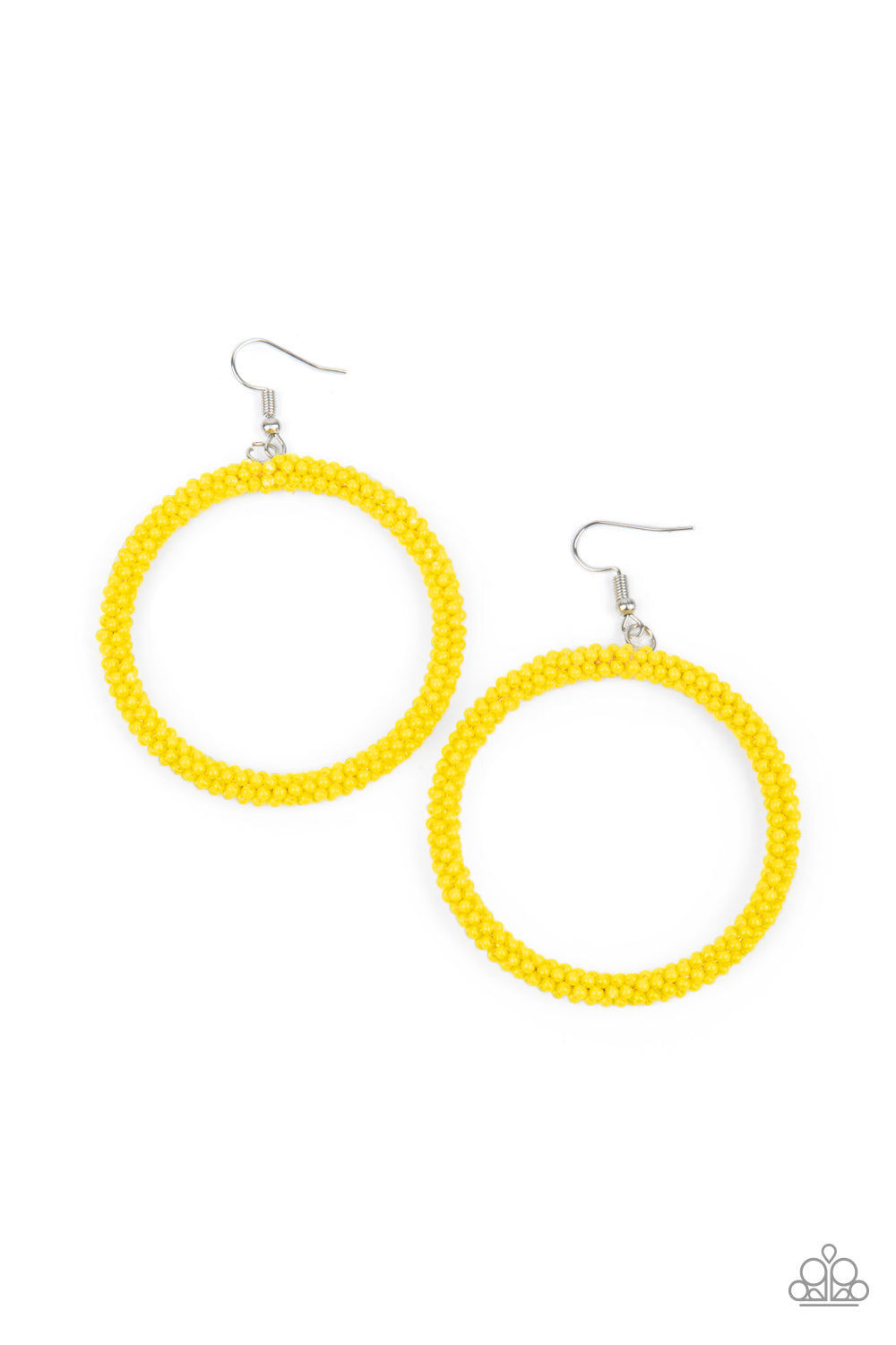 Beauty and the BEACH - Yellow Seed Bead Earring