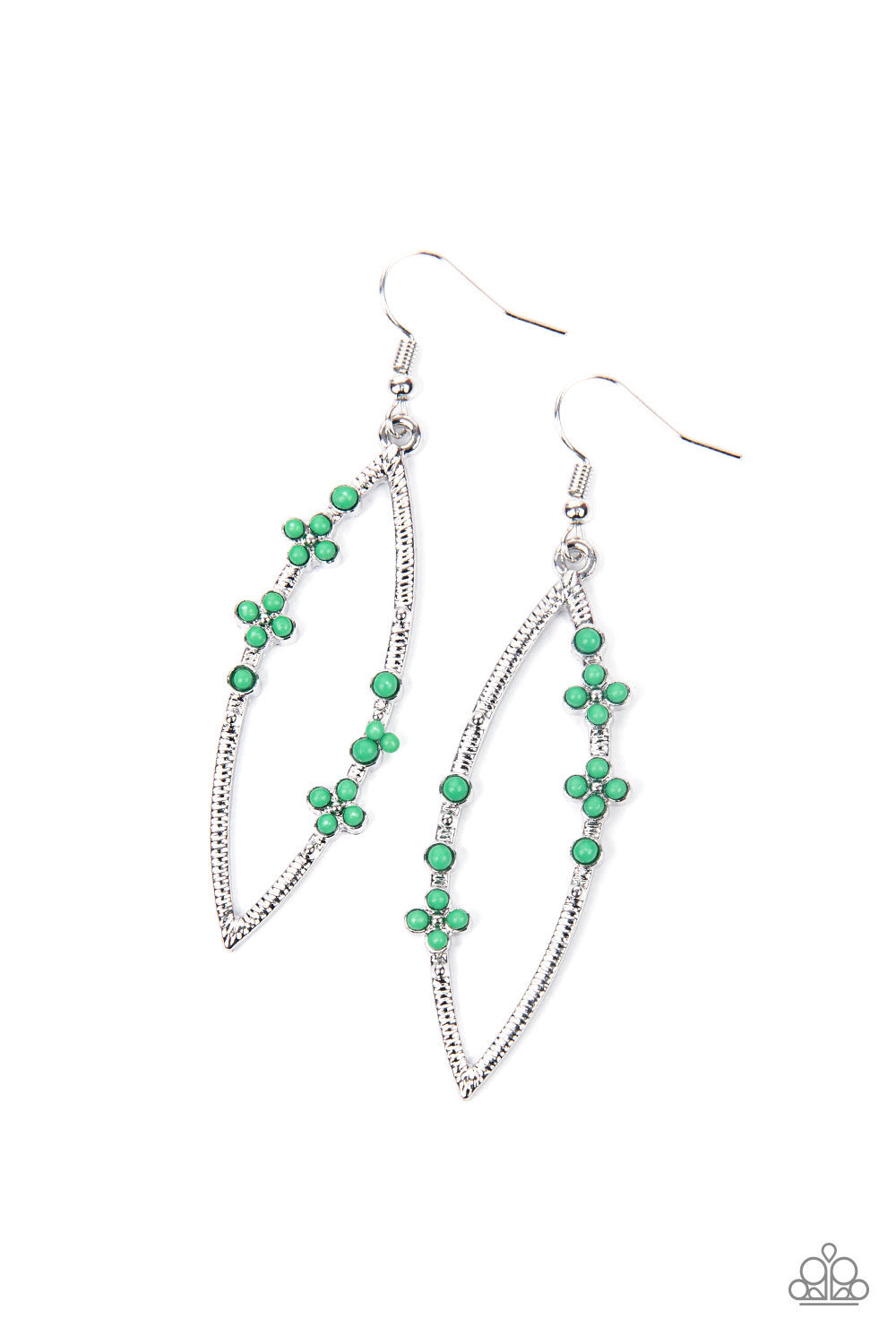 Flowery Finesse - Green Earring