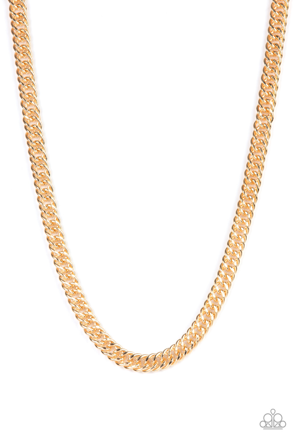 Winners Circle - Gold Mens Necklace