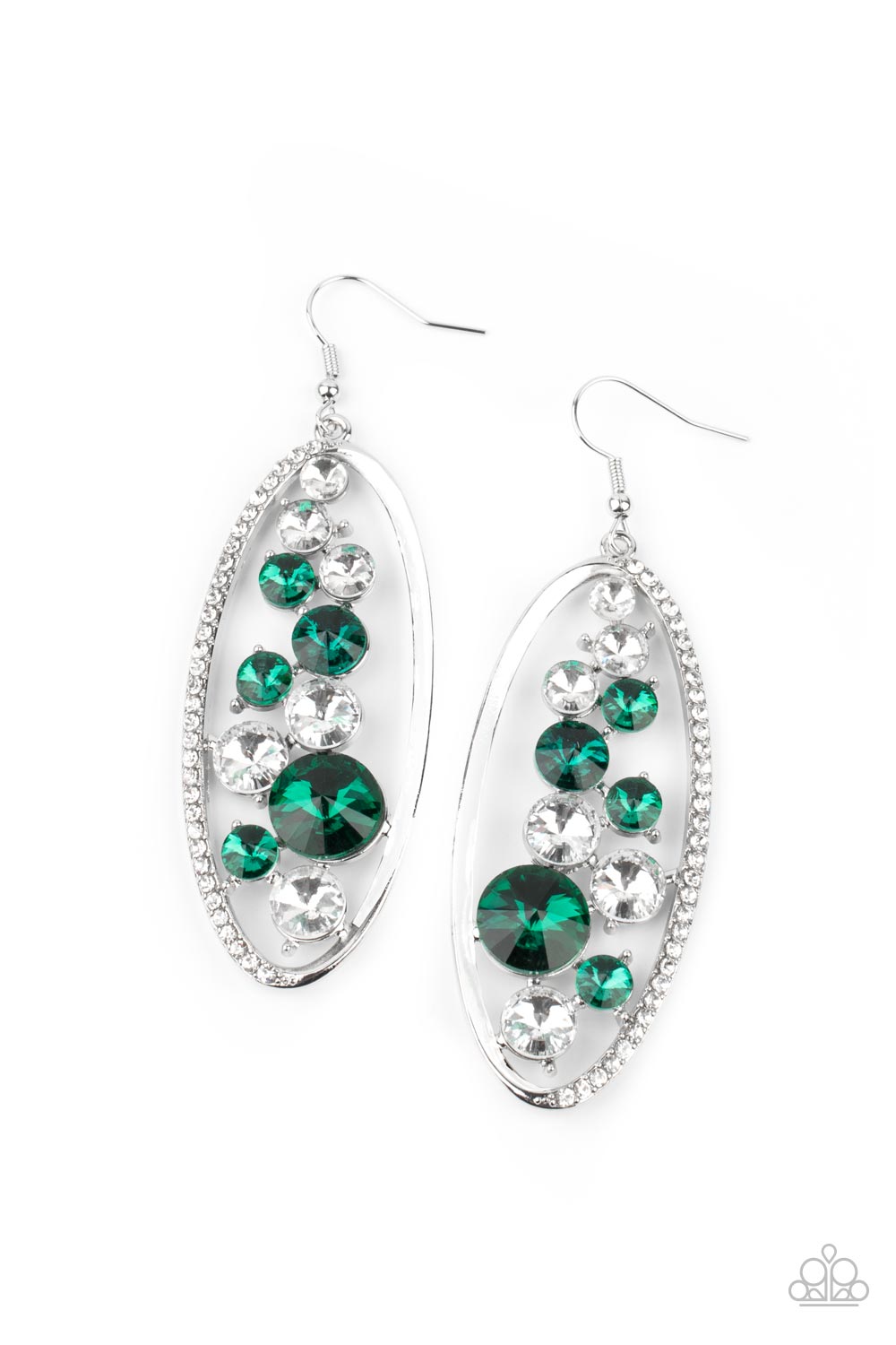 Rock Candy Bubbly - Green Earring