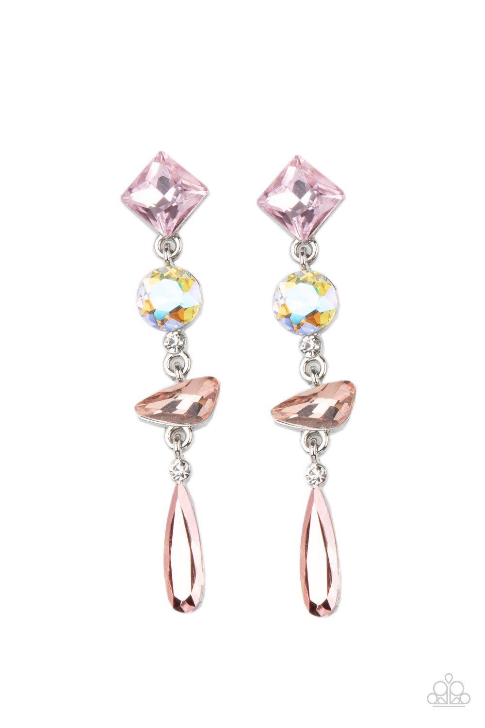 Rock Candy Elegance - Pink Earring