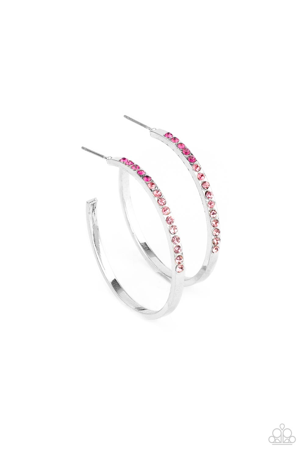 Somewhere Over the OMBRE - Pink Hoop Earring
