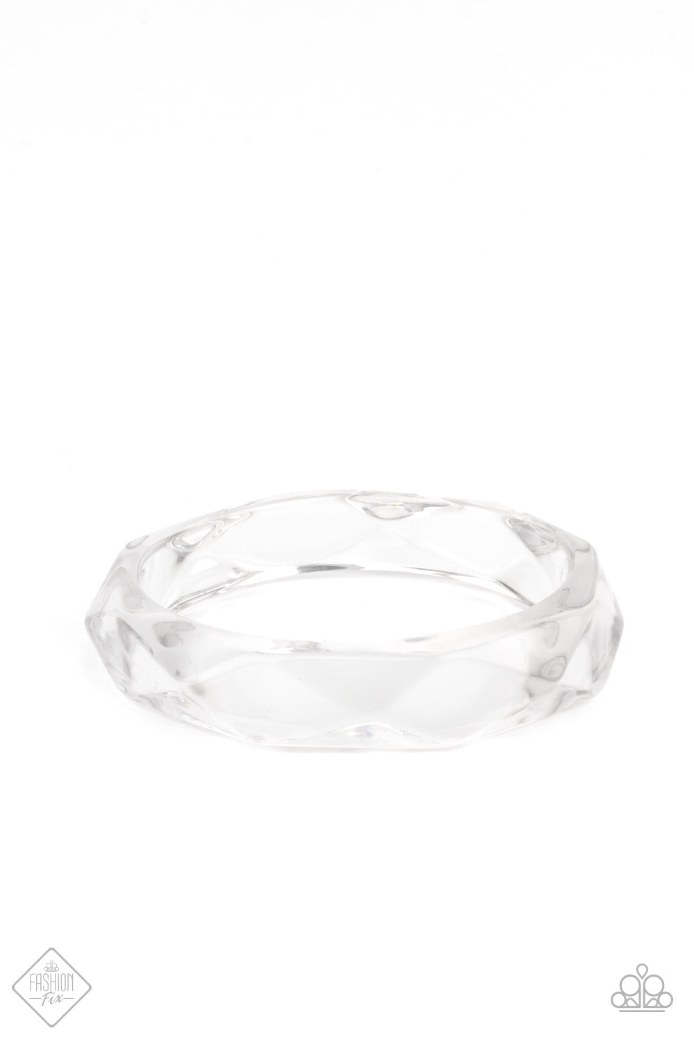 Clear-Cut Couture - White Bracelet