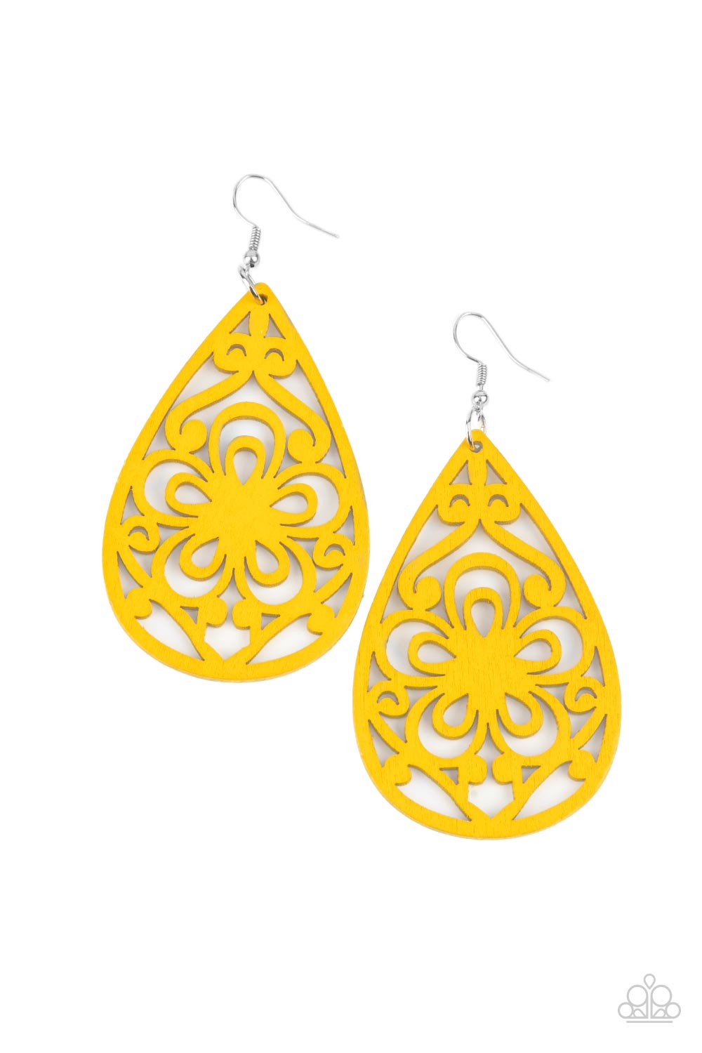Marine Eden - Yellow Wood Earring