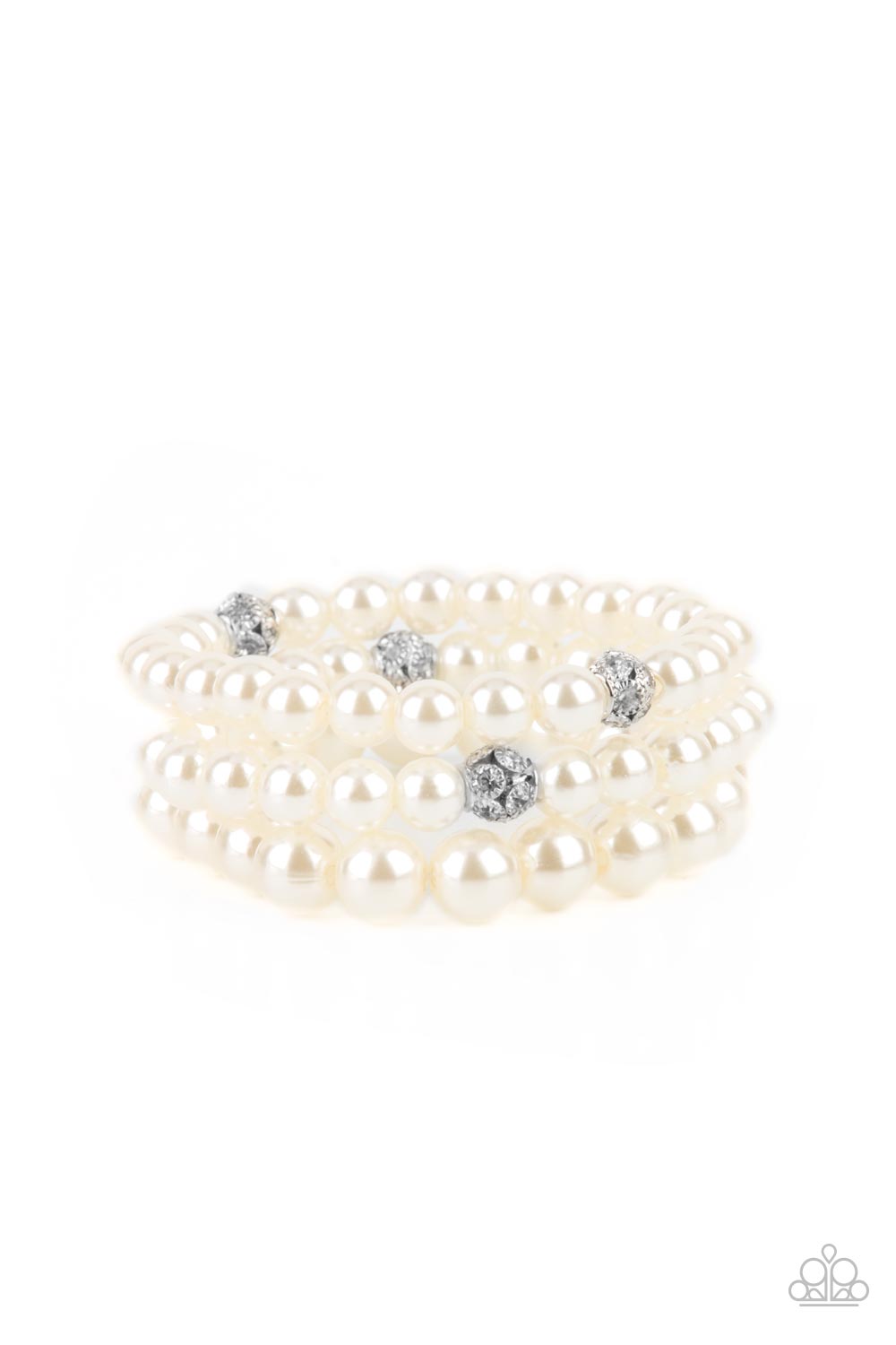 Here Comes The Heiress - White Pearl Bracelet