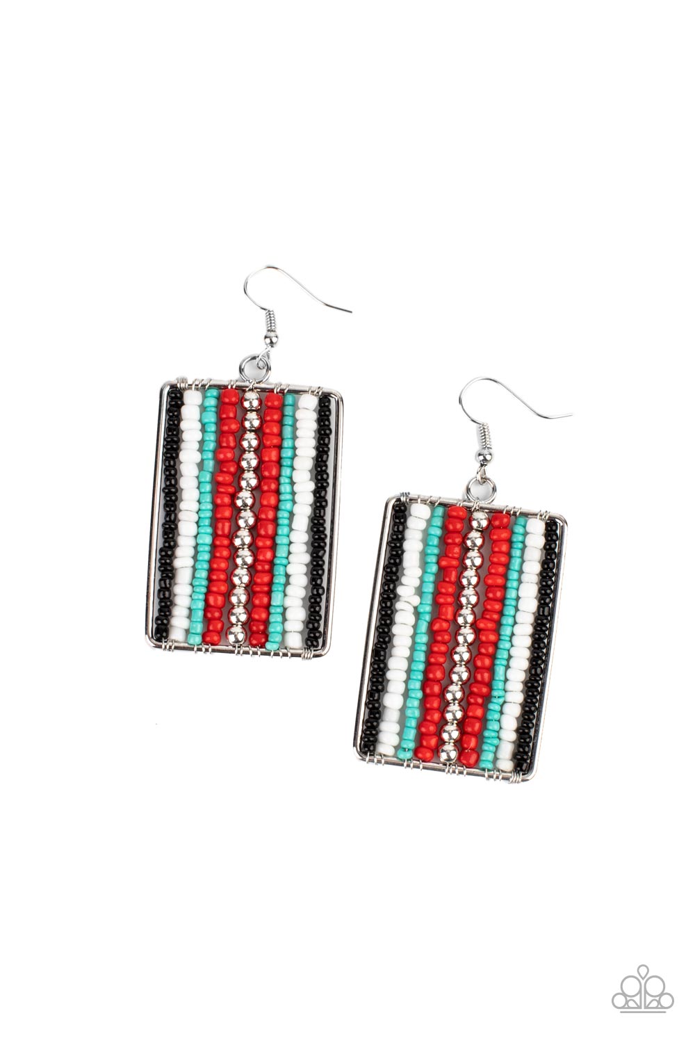Beadwork Wonder - Red Seed Bead Earring