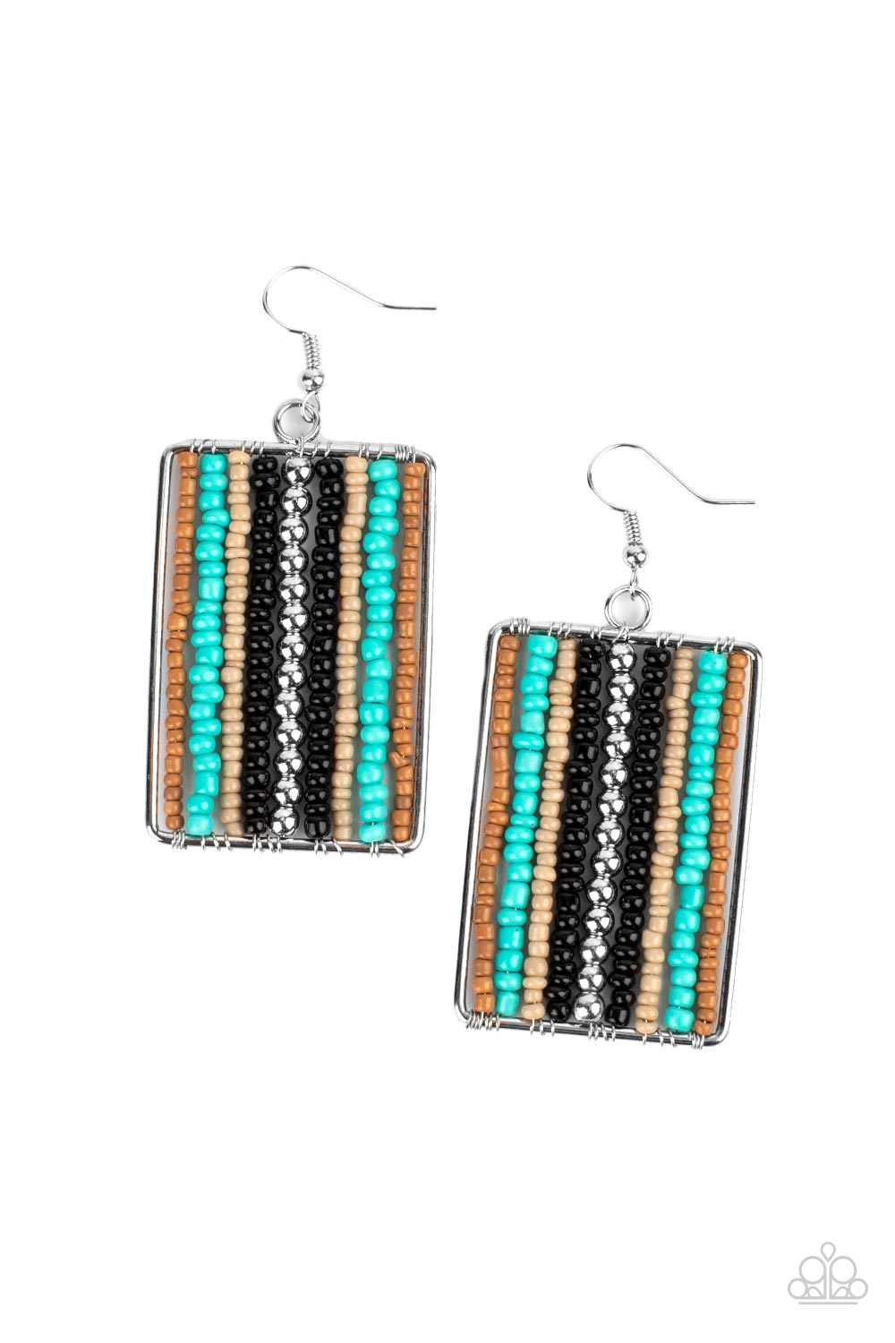 Beadwork Wonder - Black Seed Bead Earring