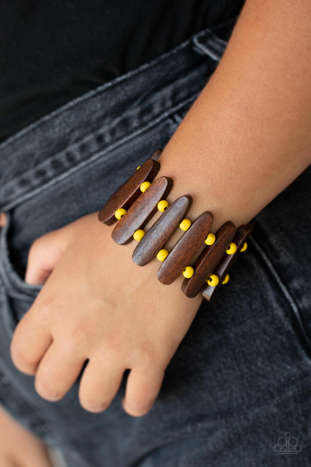 Coronado Cabana - Yellow Wood Bracelet
