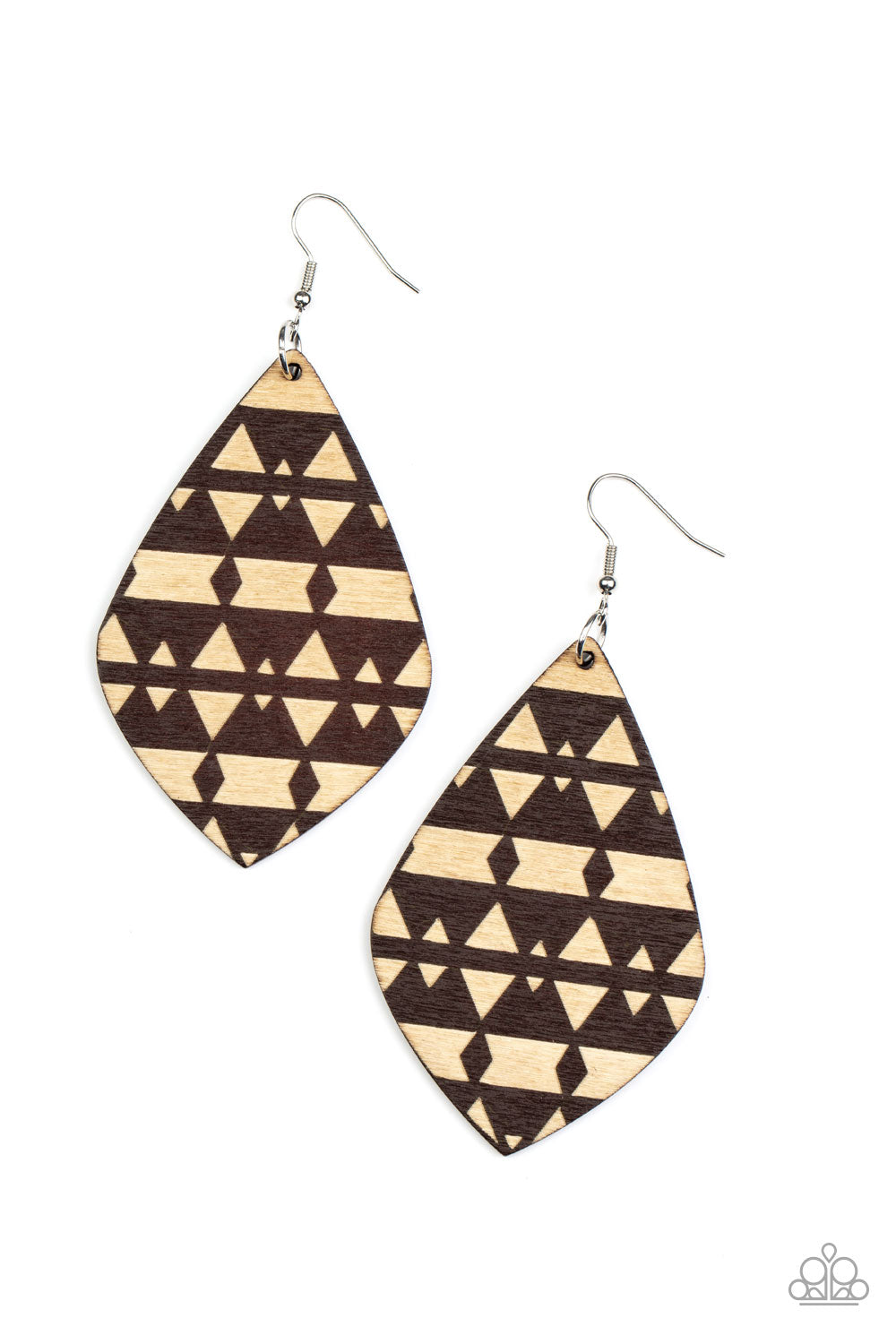Zimbabwe Zoo - Brown Wood Earring