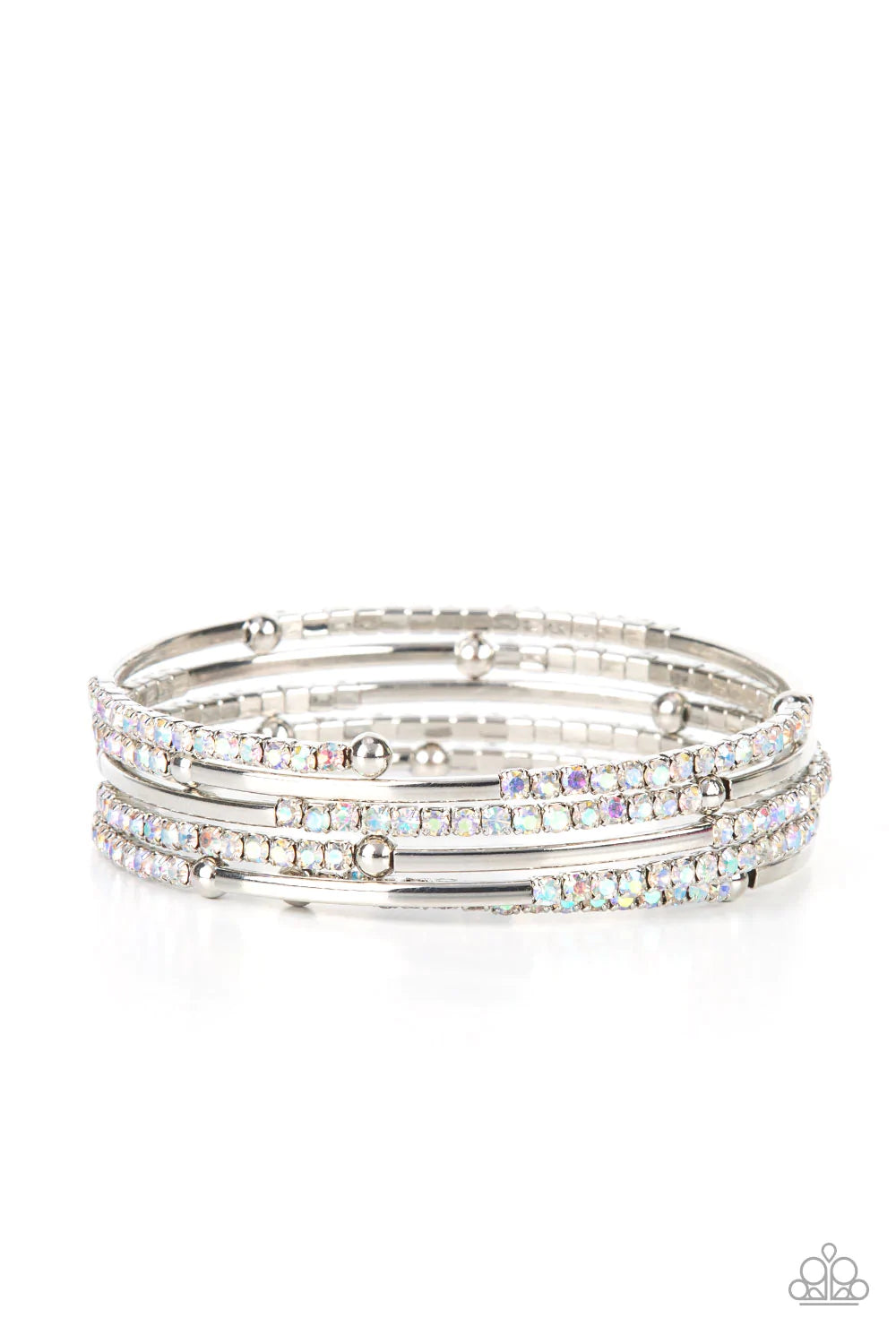 Camera Shy Simmer - Multi Coil Bracelet