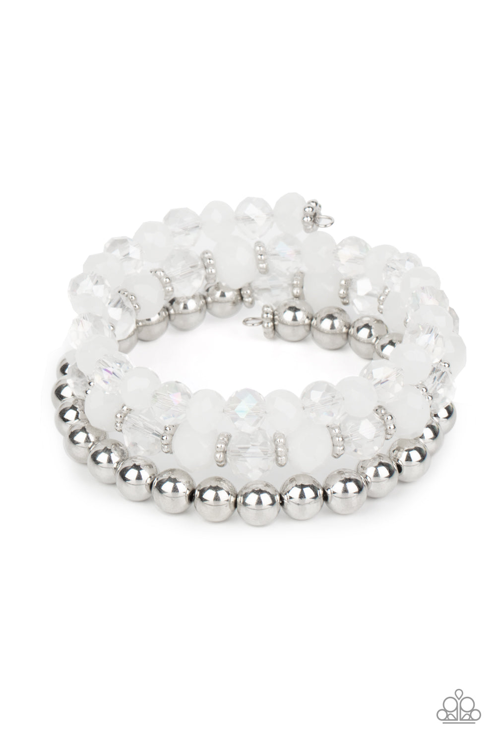 Gimme Gimme - White Coil Bracelet