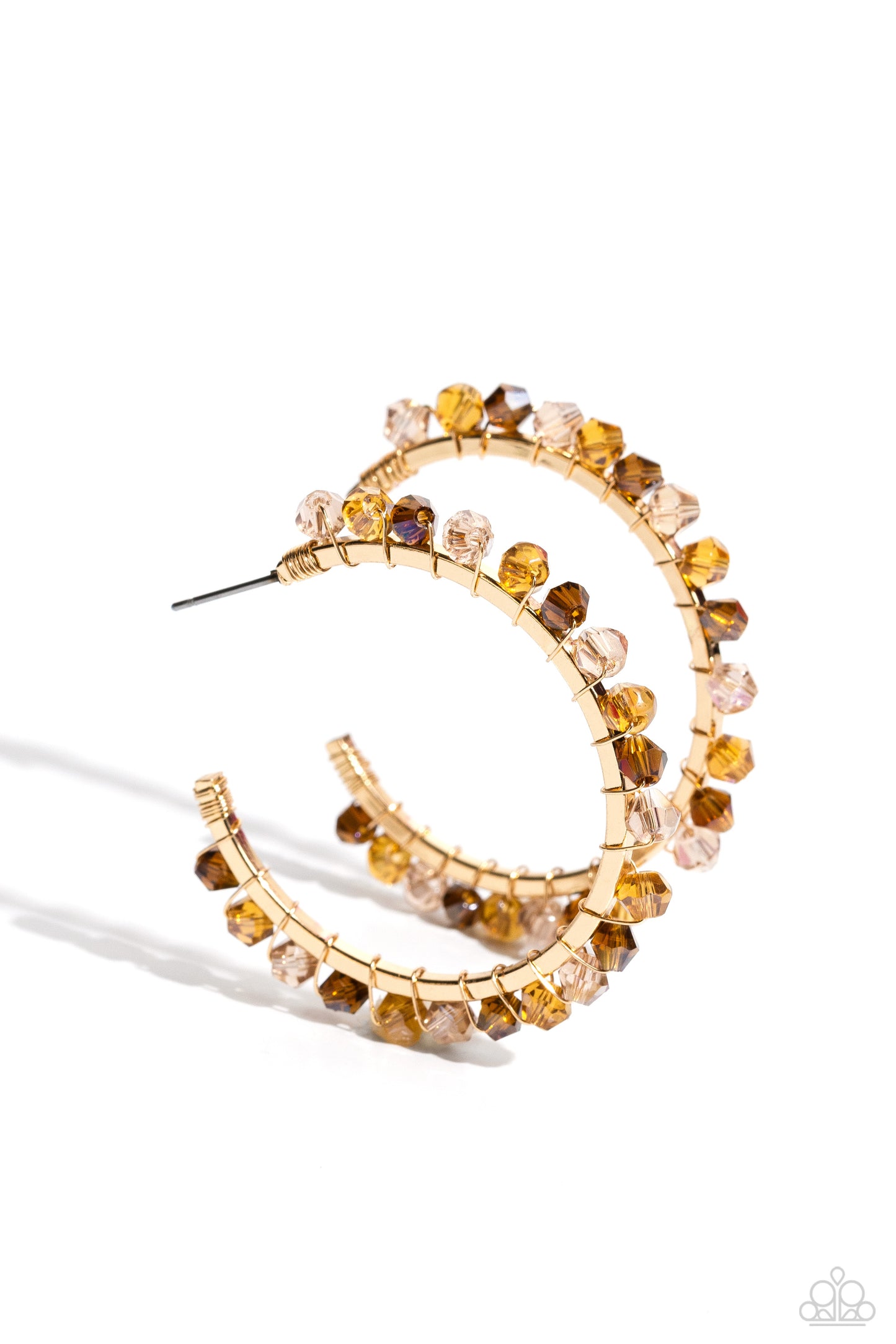 Halo Hustle - Brown Hoop Earring