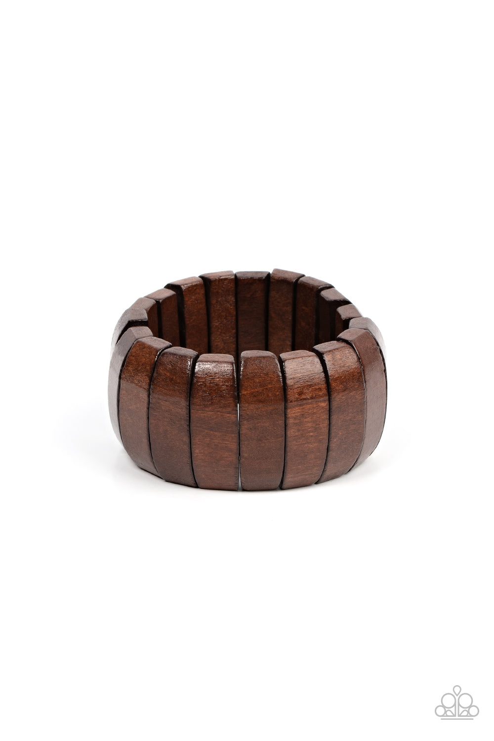 Boardwalk Bonanza - Brown Wood Bracelet