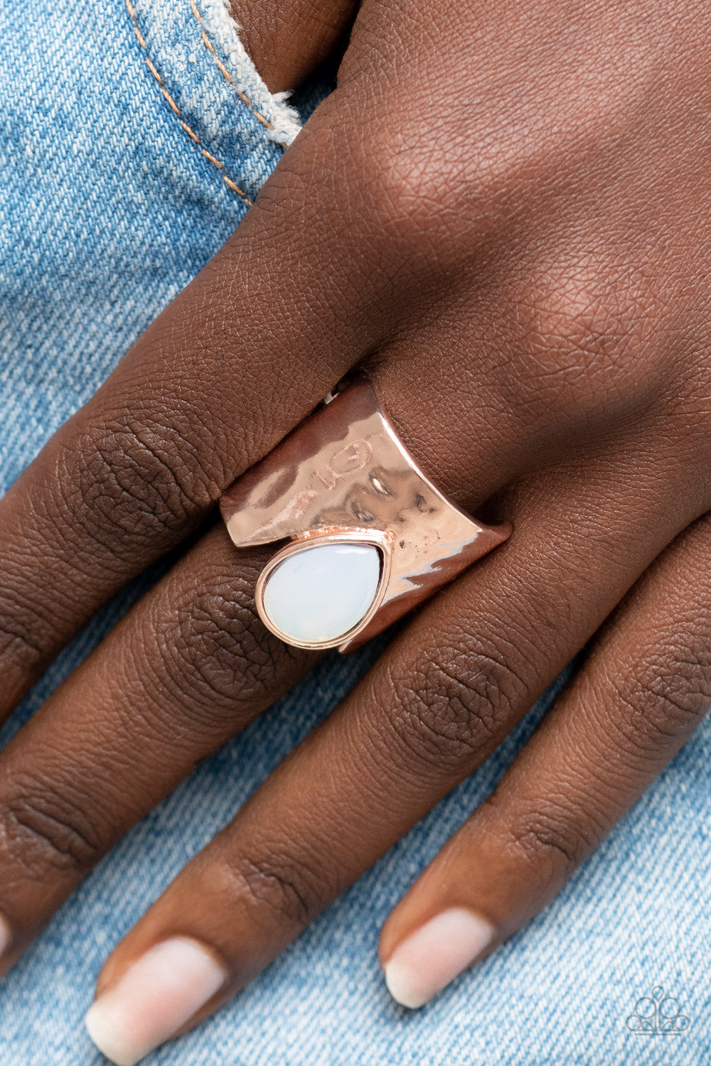 Optimistically Oracle - Rose Gold Ring 0094
