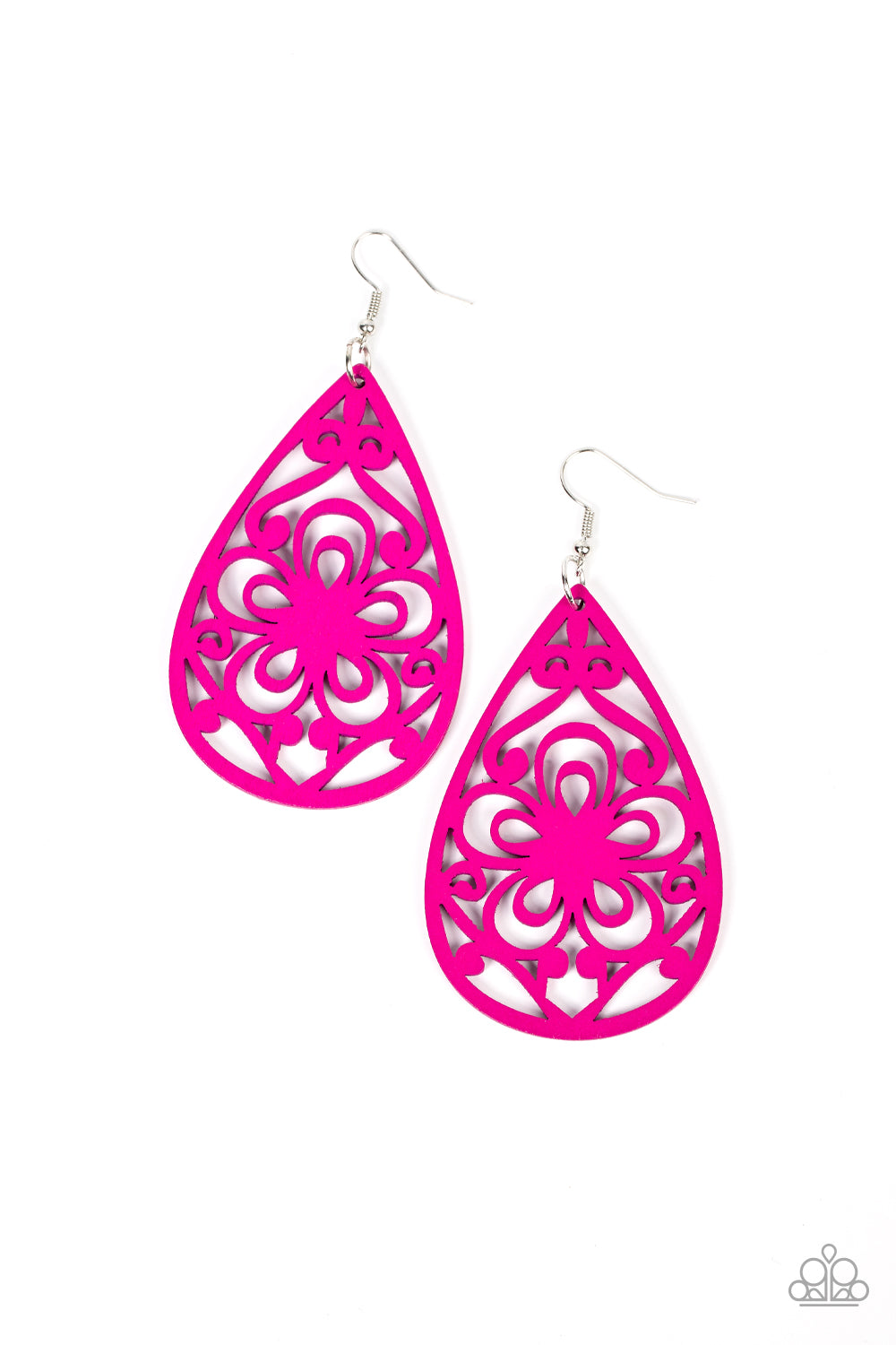 Marine Eden - Pink Wood Earring
