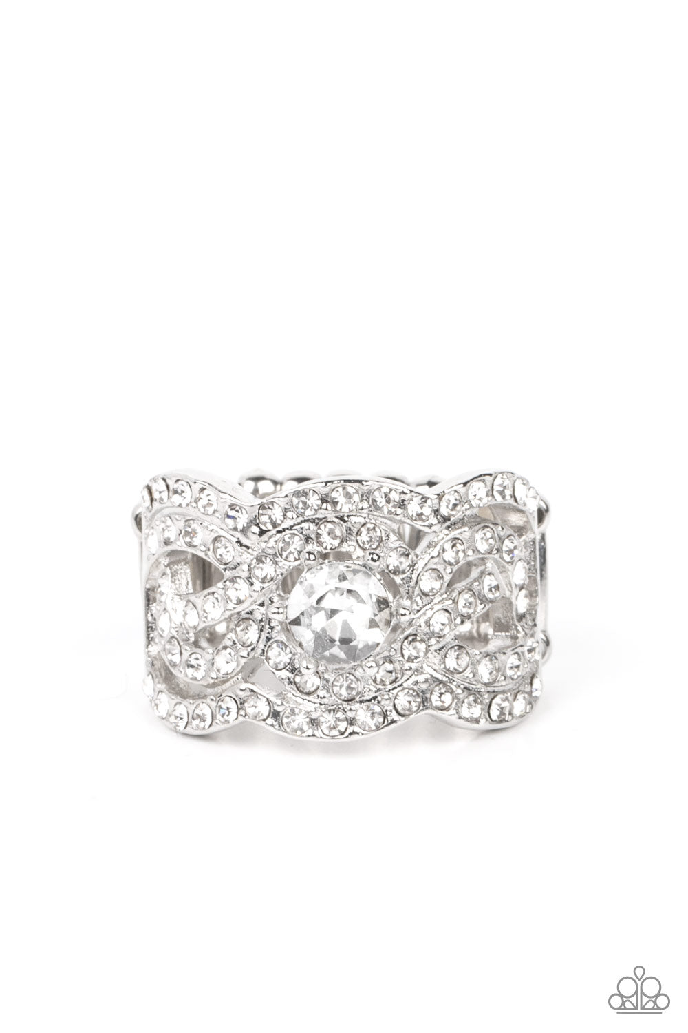 Doting on Dazzle - White Ring 0062