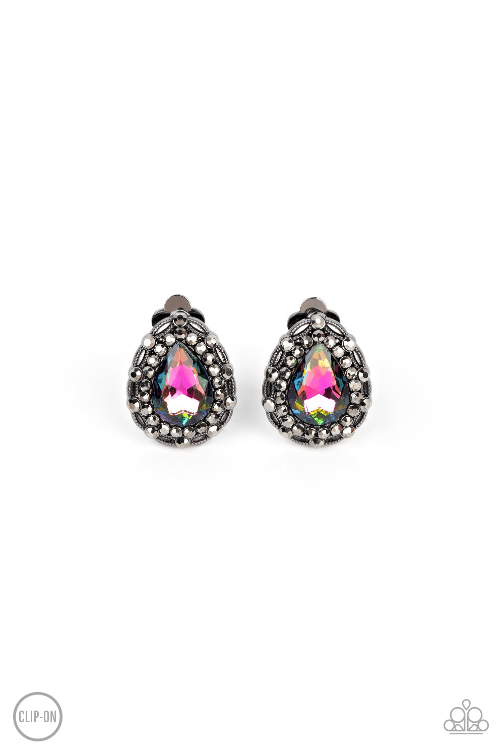 Haute Happy Hour - Multi Clip On Earring