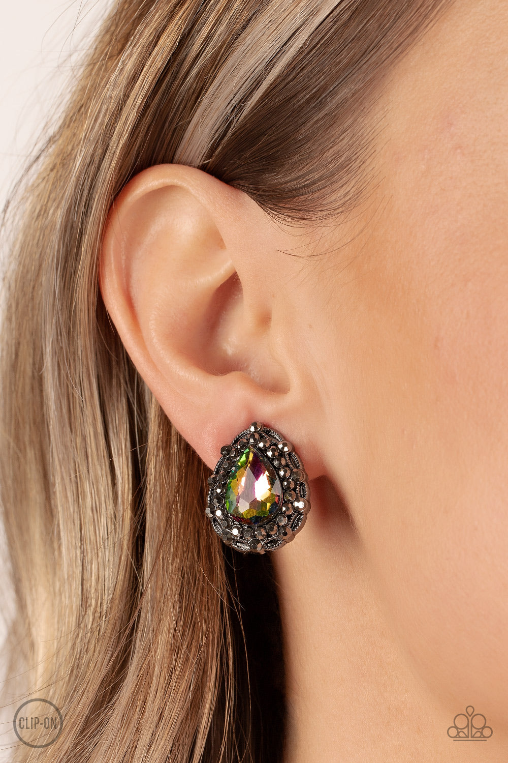 Haute Happy Hour - Multi Clip On Earring