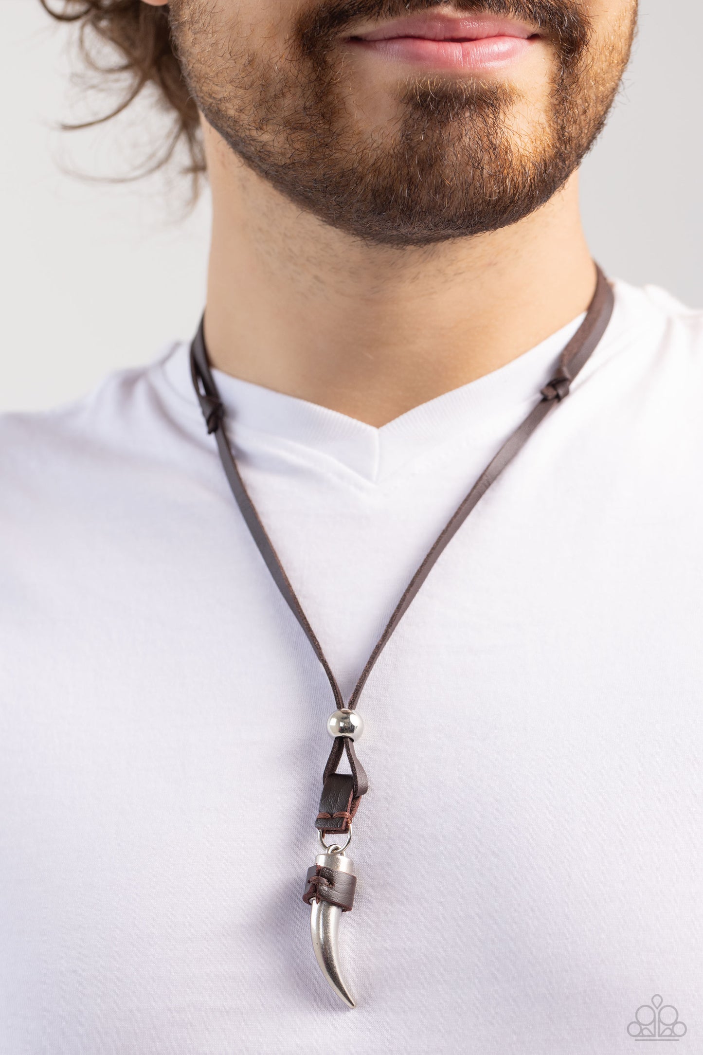 Show Your Claws - Brown Urban Necklace