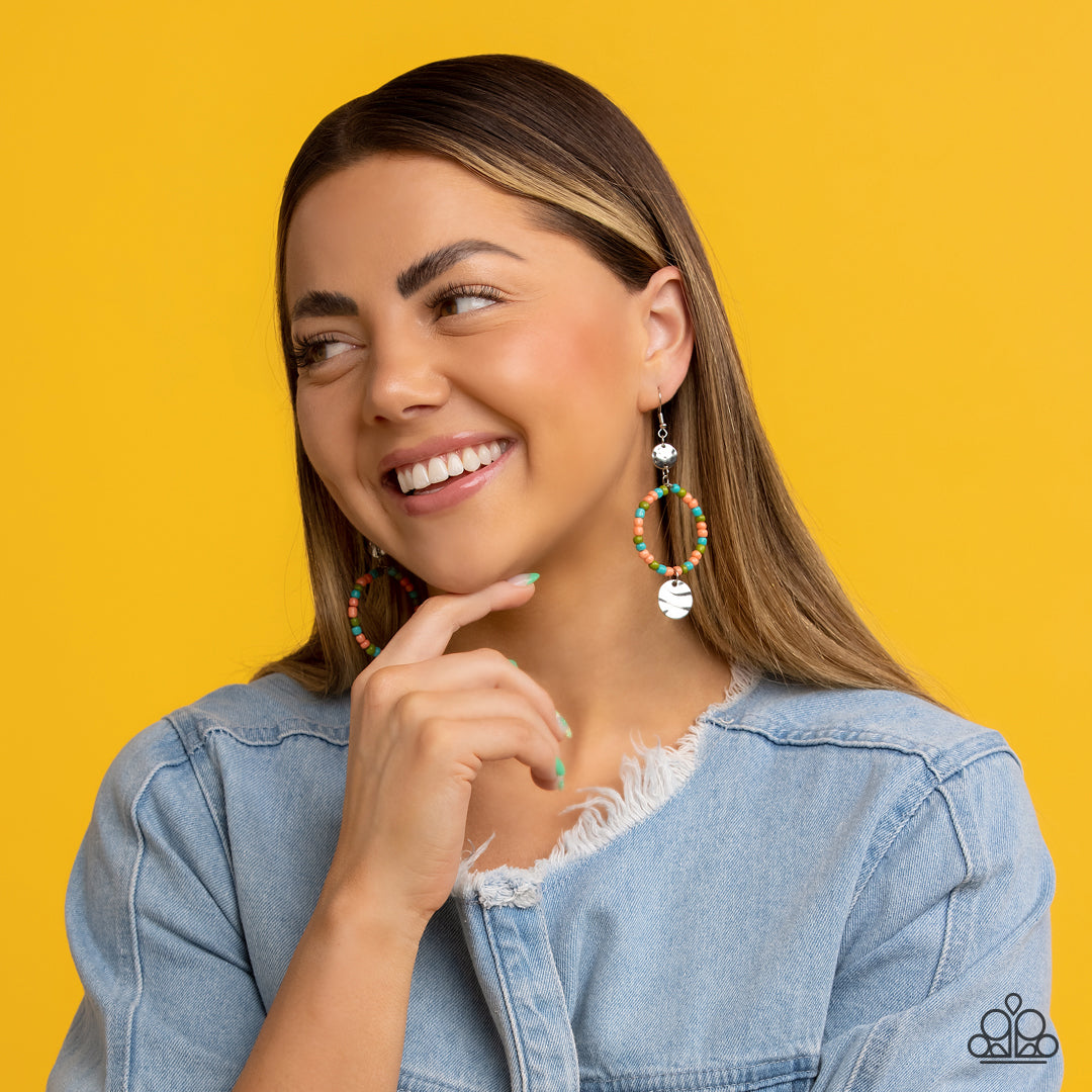 Cayman Catch - Orange Earring