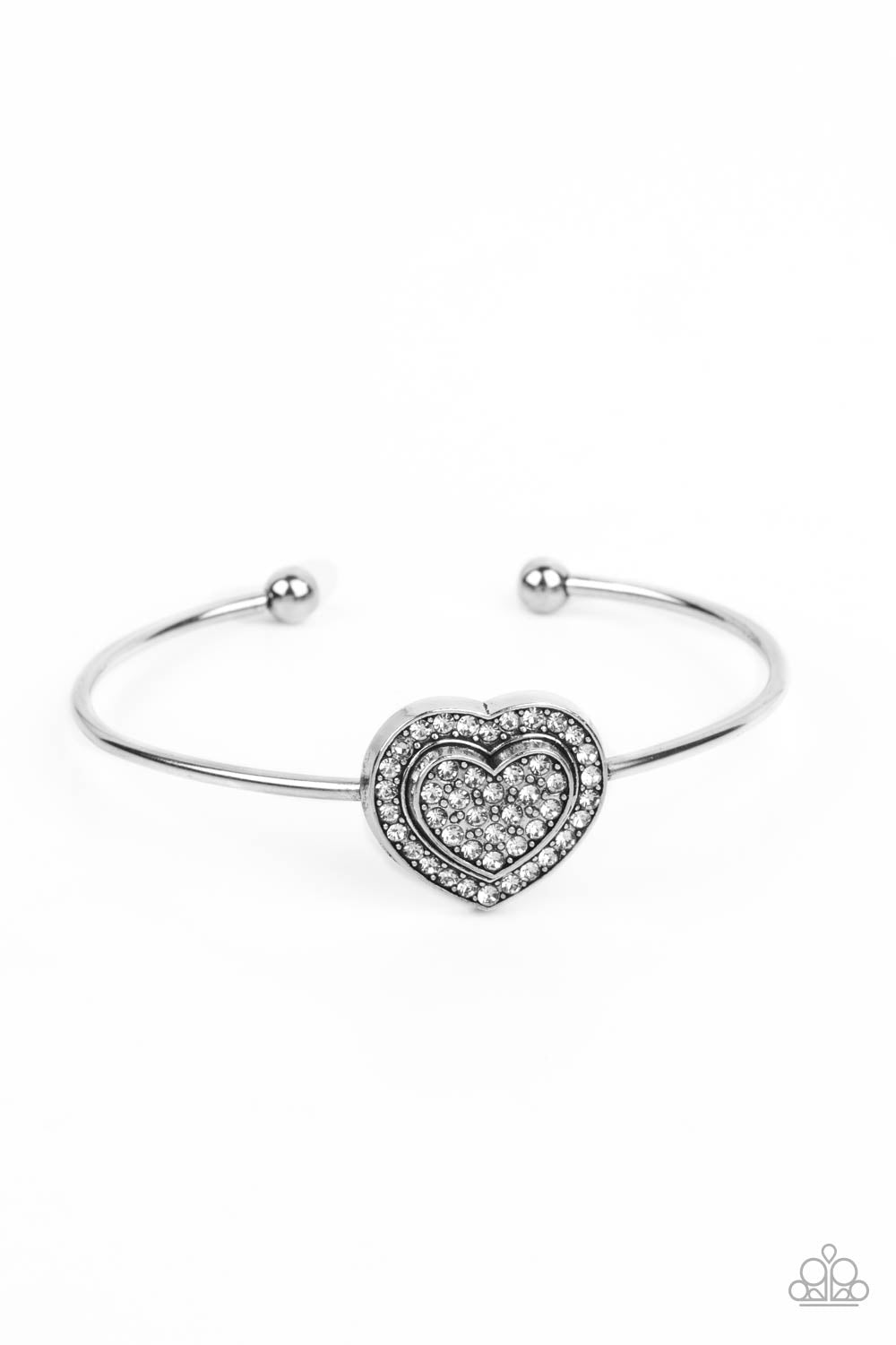 Stunning Soulmates - White Bracelet (Valentines)