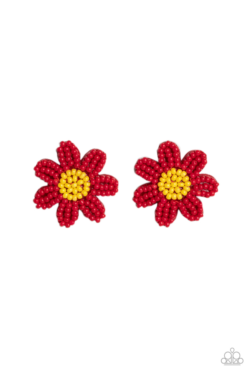 Sensational Seeds - Red Seed Bead Earring