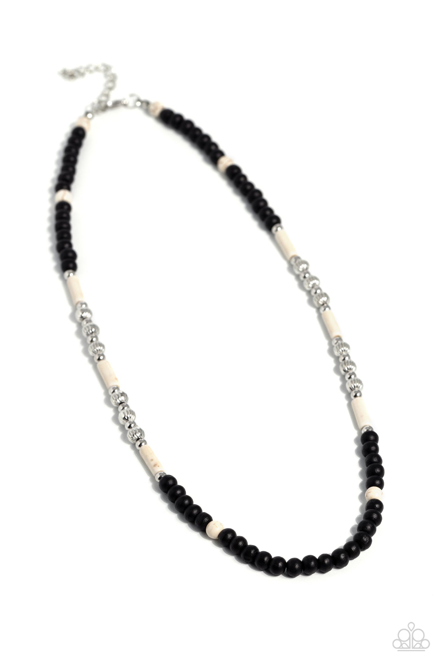 Volcanic Valiance - White Urban Necklace