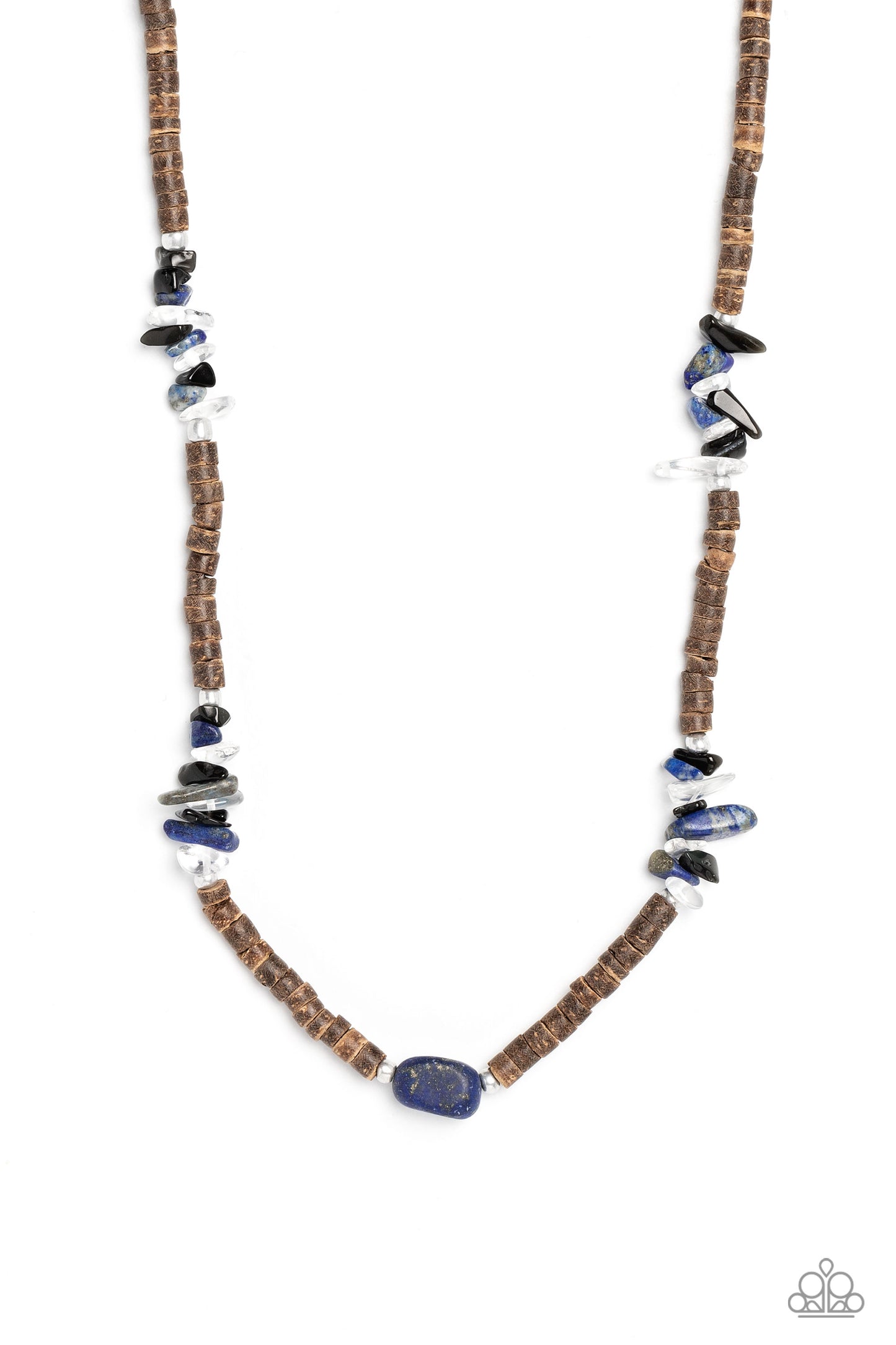 Stony Survivor - Blue Urban Necklace