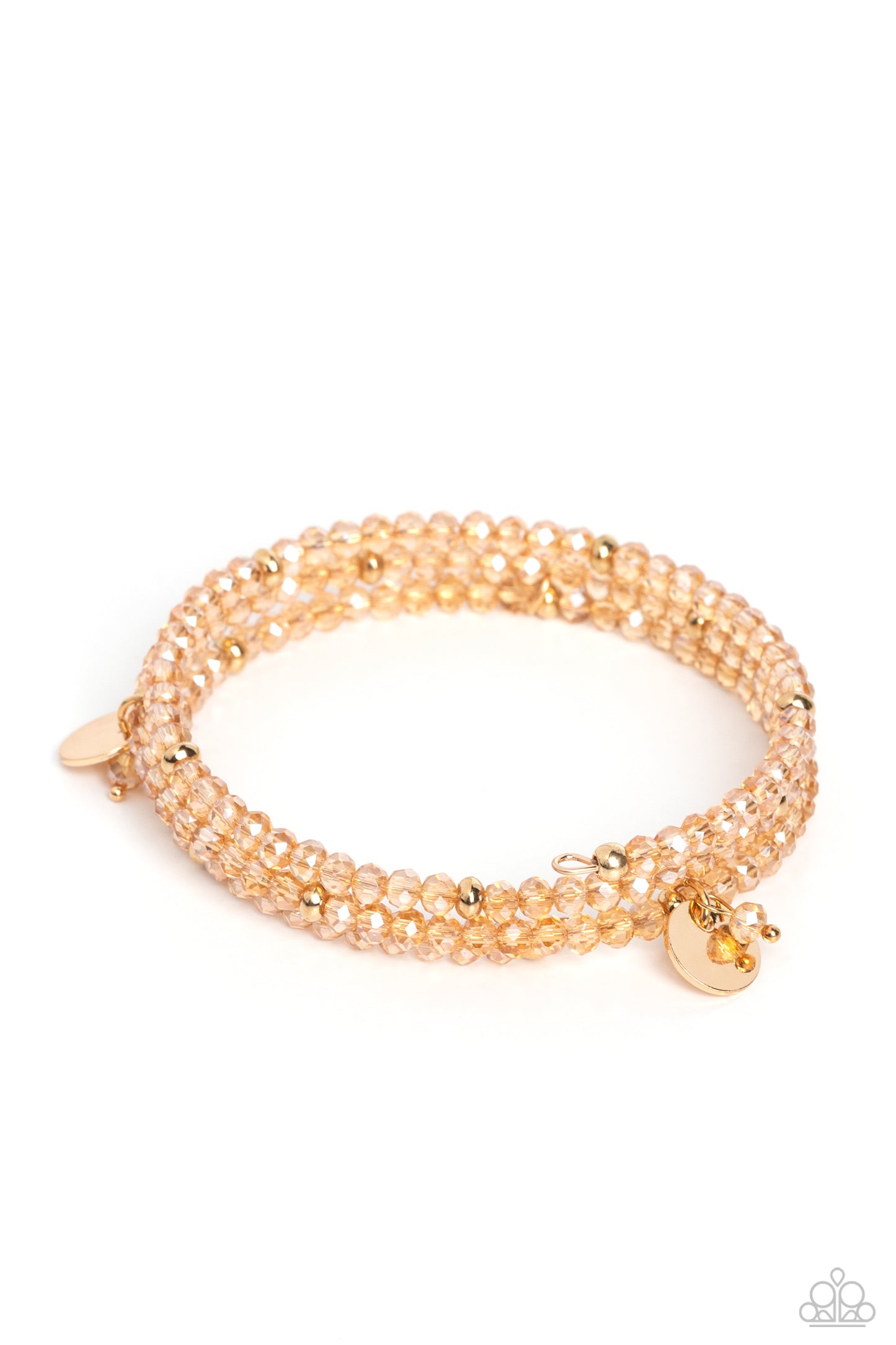Illusive Infinity - Gold Coil Bracelet
