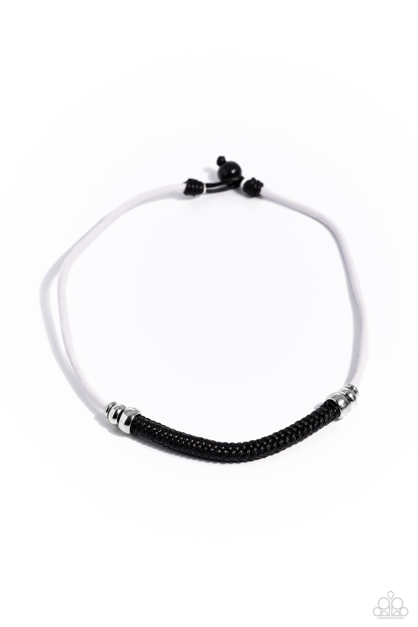 Corded Chivalry - White Urban Necklace