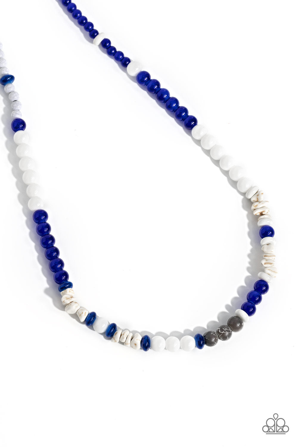 Beaded Bravery - Blue Urban Necklace