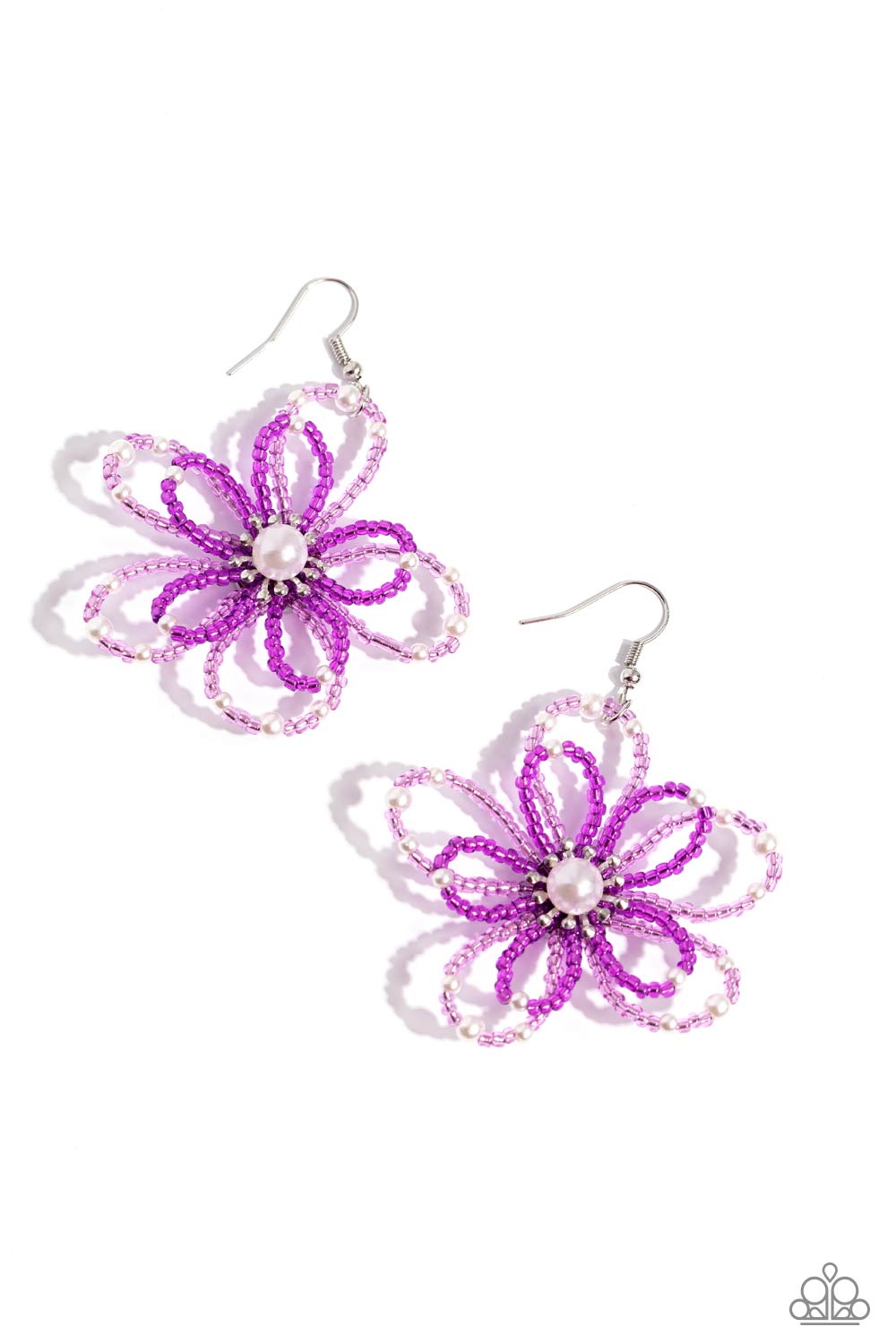 PEARL Crush - Purple Seed Bead Earring