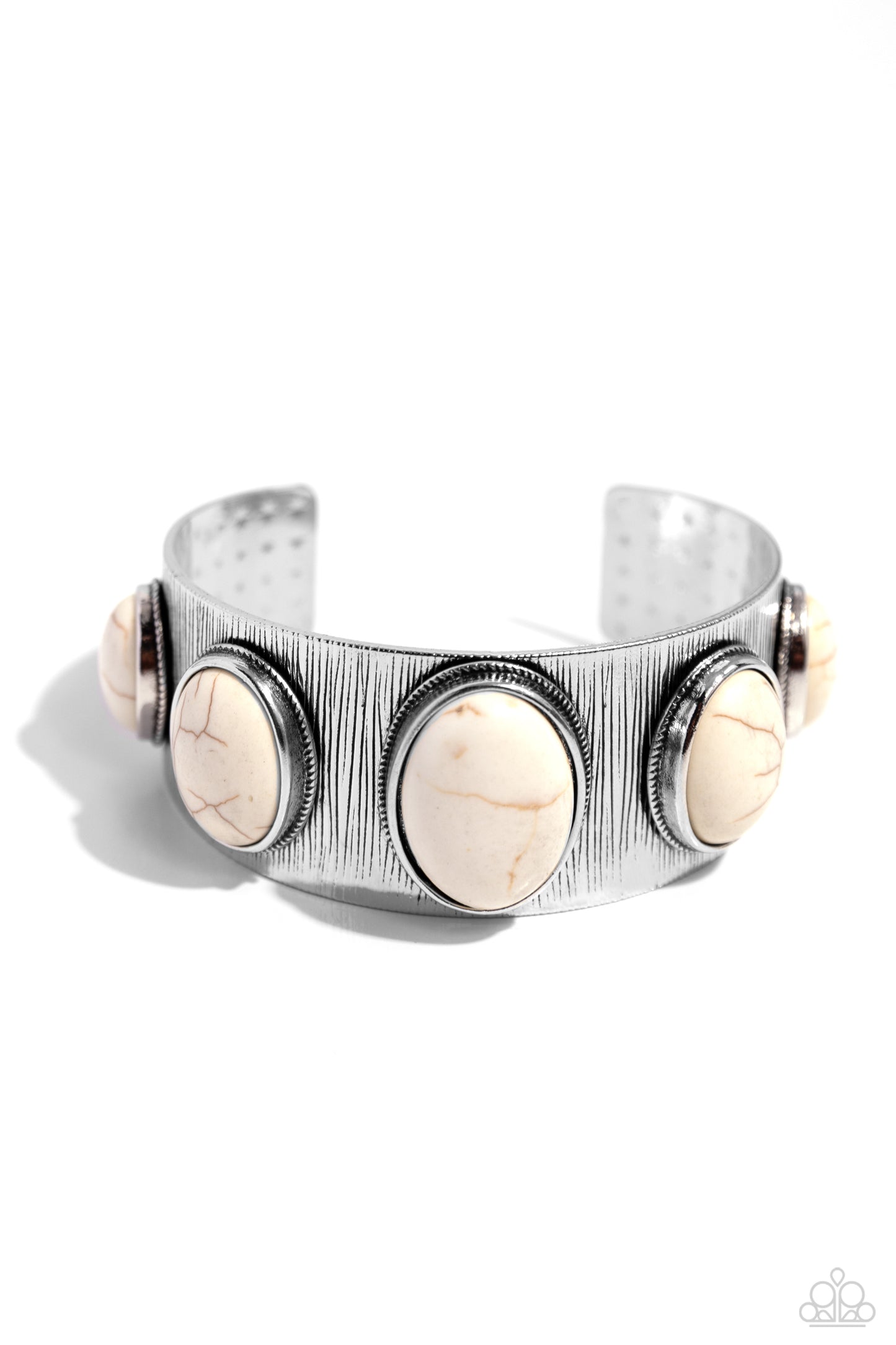 Earthy Echo - White Bracelet