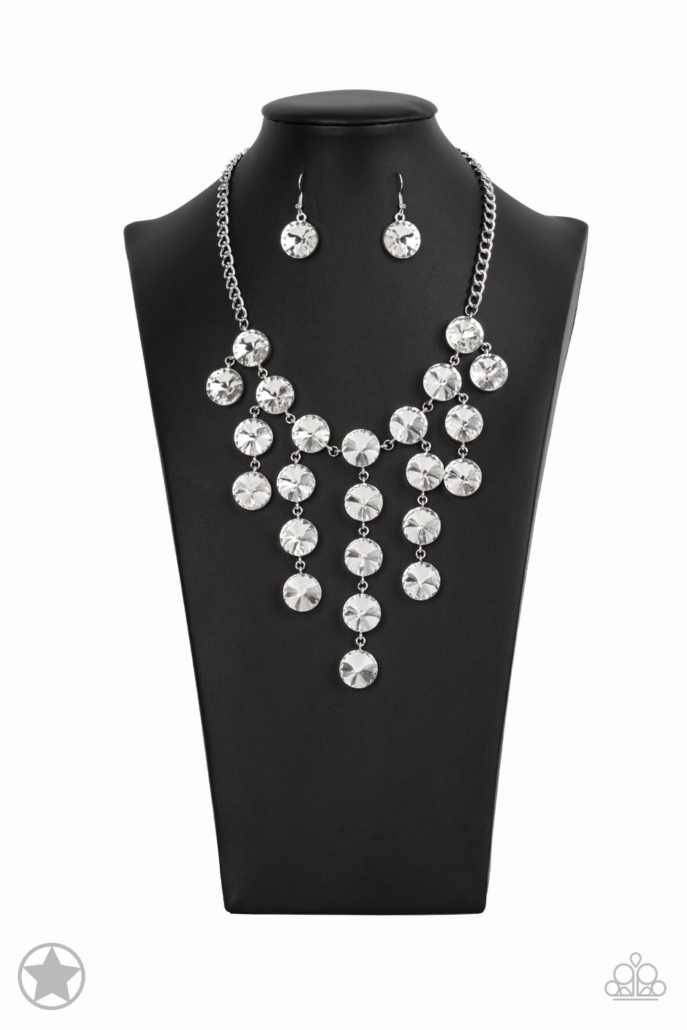 Spotlight Stunner - White Blockbuster Necklace