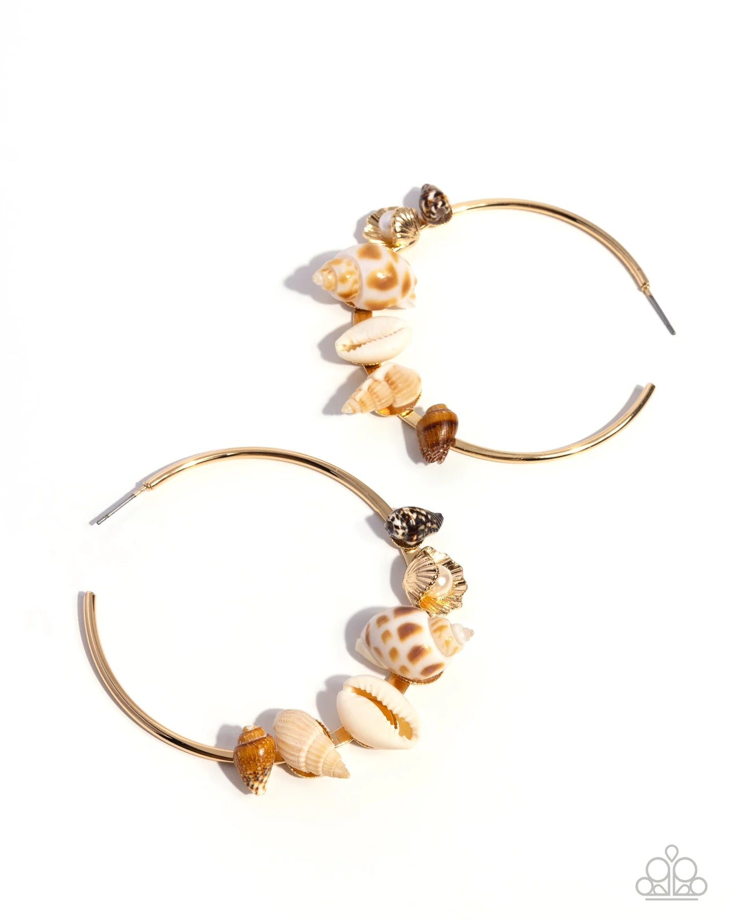 Seashell Sonnet - Gold Hoop Earring (LOP-06-25)