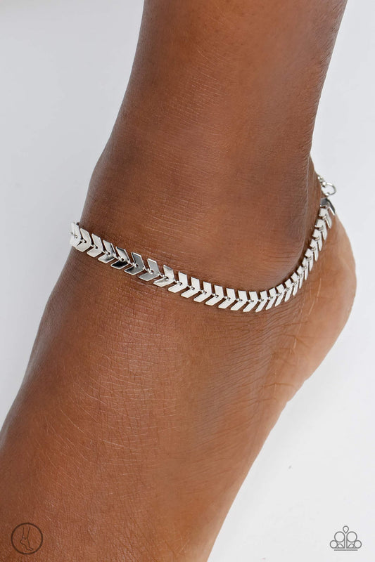 Point in Time - Silver Anklet