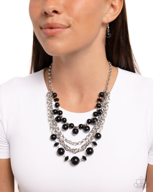 Rockin Rockette - Black Necklace