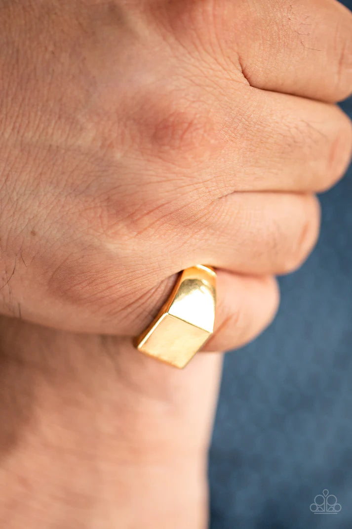 Void - Gold Mens Ring