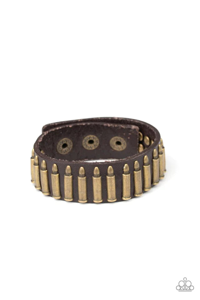 Armed and Dangerous - Brass Urban Bracelet