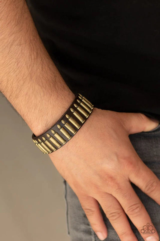 Armed and Dangerous - Brass Urban Bracelet