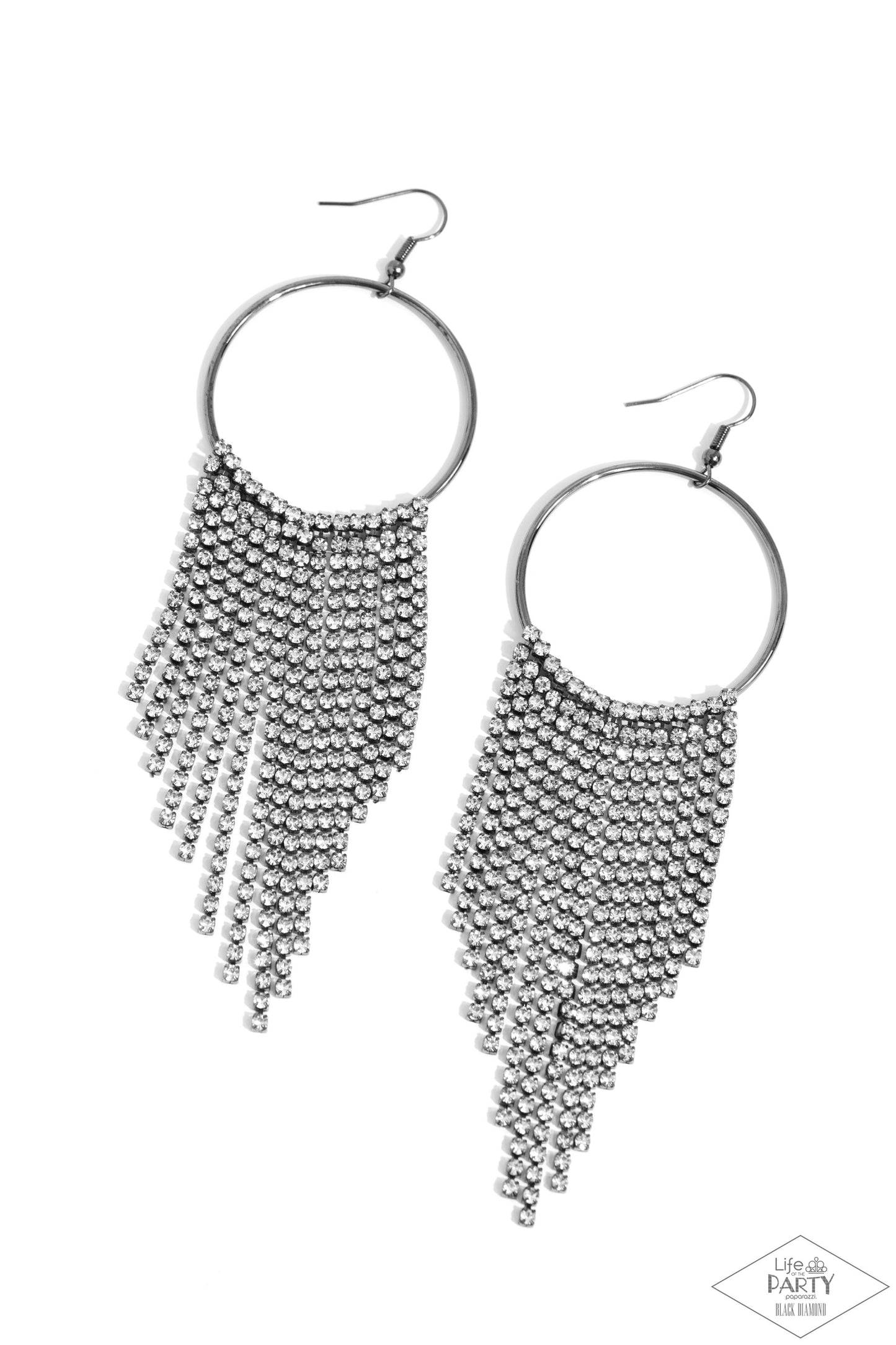 Streamlined Shimmer - Black Earring (LOP)