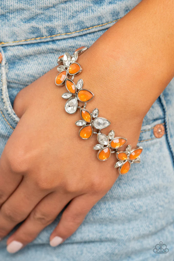Ice Garden - Orange Bracelet